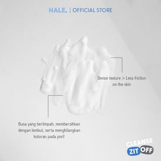 HALE CLEANSE ZIT OFF LOW PH ACNE CREAM WASH 85GR