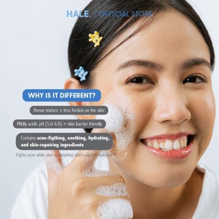 HALE CLEANSE ZIT OFF LOW PH ACNE CREAM WASH 85GR