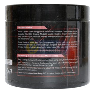 PROVUS CREATINE MATRIX PHARMATICAL GRADE MESH 200 PARTICLE 300GR