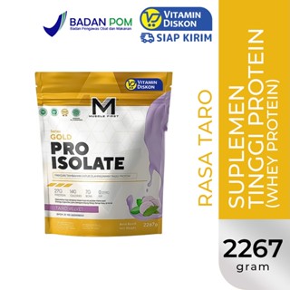 MUSCLE FIRST GOLD SERIES PRO ISOLATE WHEY PROTEIN TARO 2LBS 900G 25 SERVINGS SUPLEMEN FITNESS