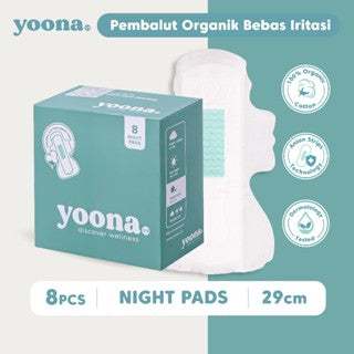 YOONA NIGHT PADS 29CM - 8 PADS