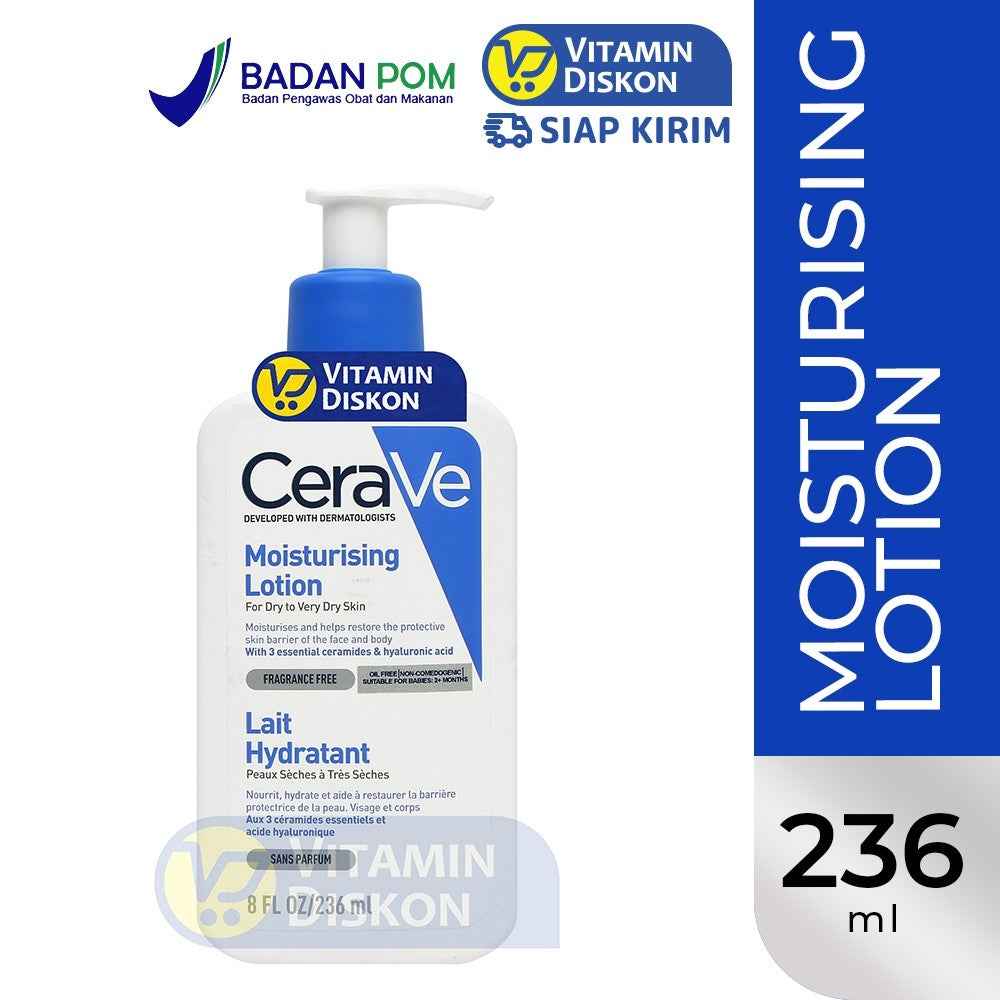 CERAVE MOISTURISING LOTION FOR DRY TO VERY DRY SKIN - 236ML
