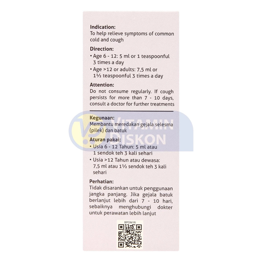 Nutrimax C and C Syrup Demam - Batuk - Pilek - 100 ml