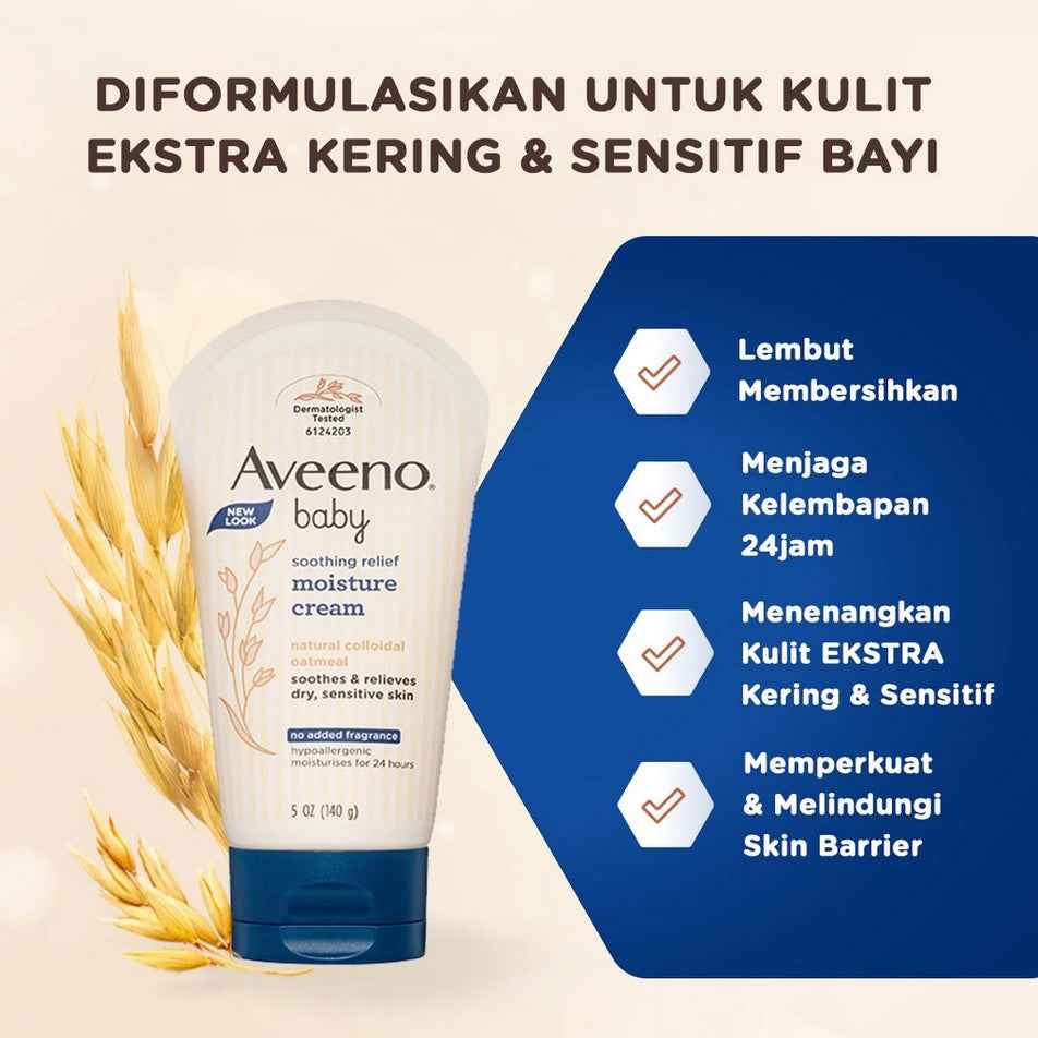 AVEENO BABY SOOTHING RELIEF MOISTURIZING CREAM 140 GR