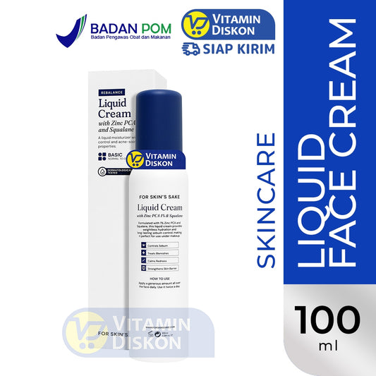 FOR SKIN'S SAKE FSS LIQUID CREAM WITH ZINC PCA 1% AND SQUALANE 100 ML