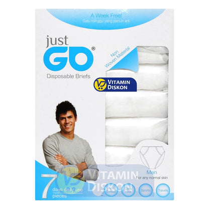 JUST GO DISPOSABLE UNDERWEAR MEN SIZE XL