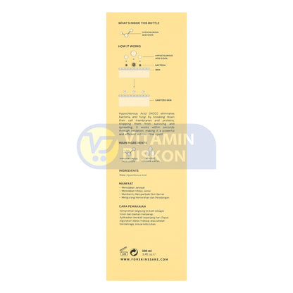 FOR SKIN'S SAKE FSS HYPOCHLOROUS ACID SPRAY 0.02% 100 ML