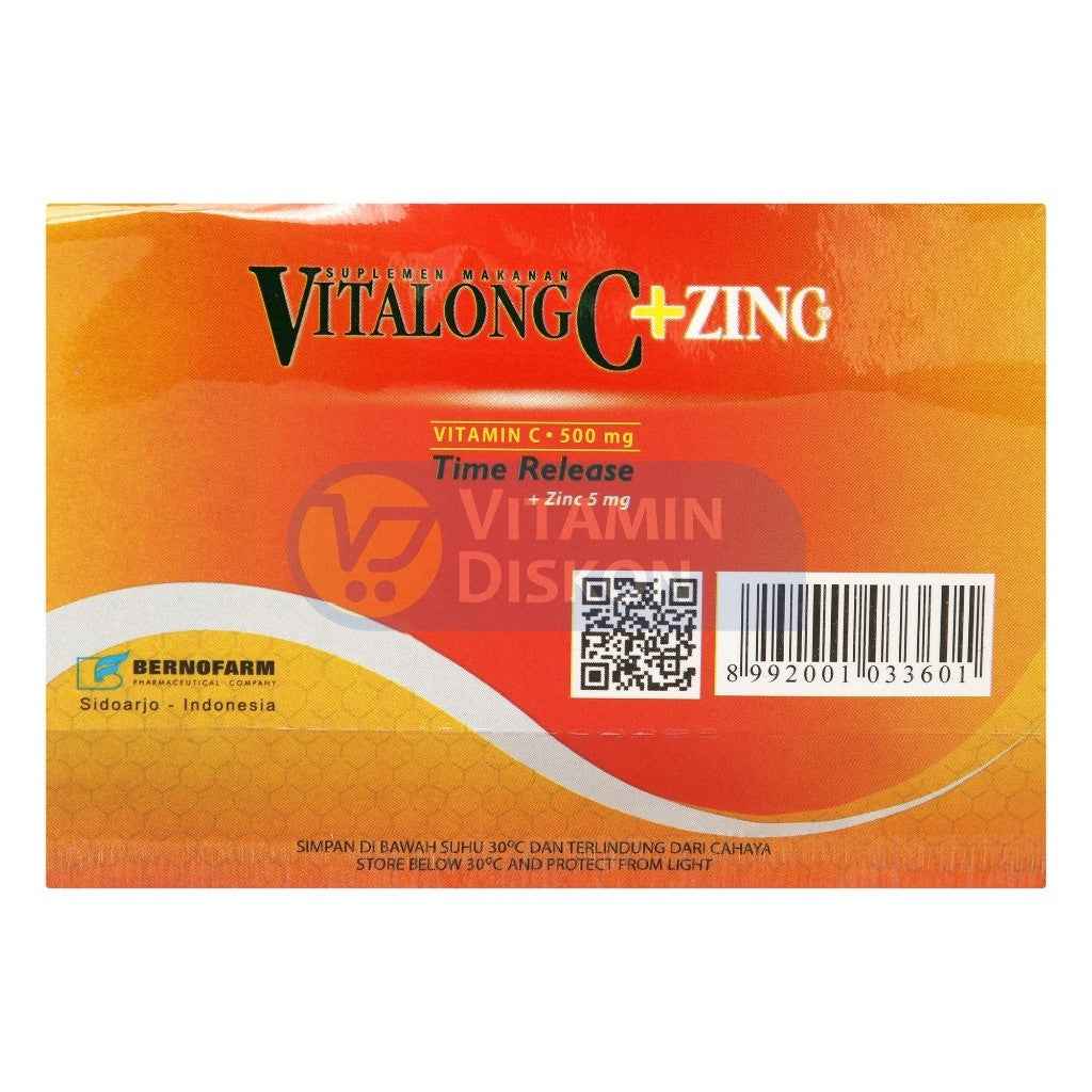 VITALONG C + ZINC 1 STRIP 4 KAPSUL