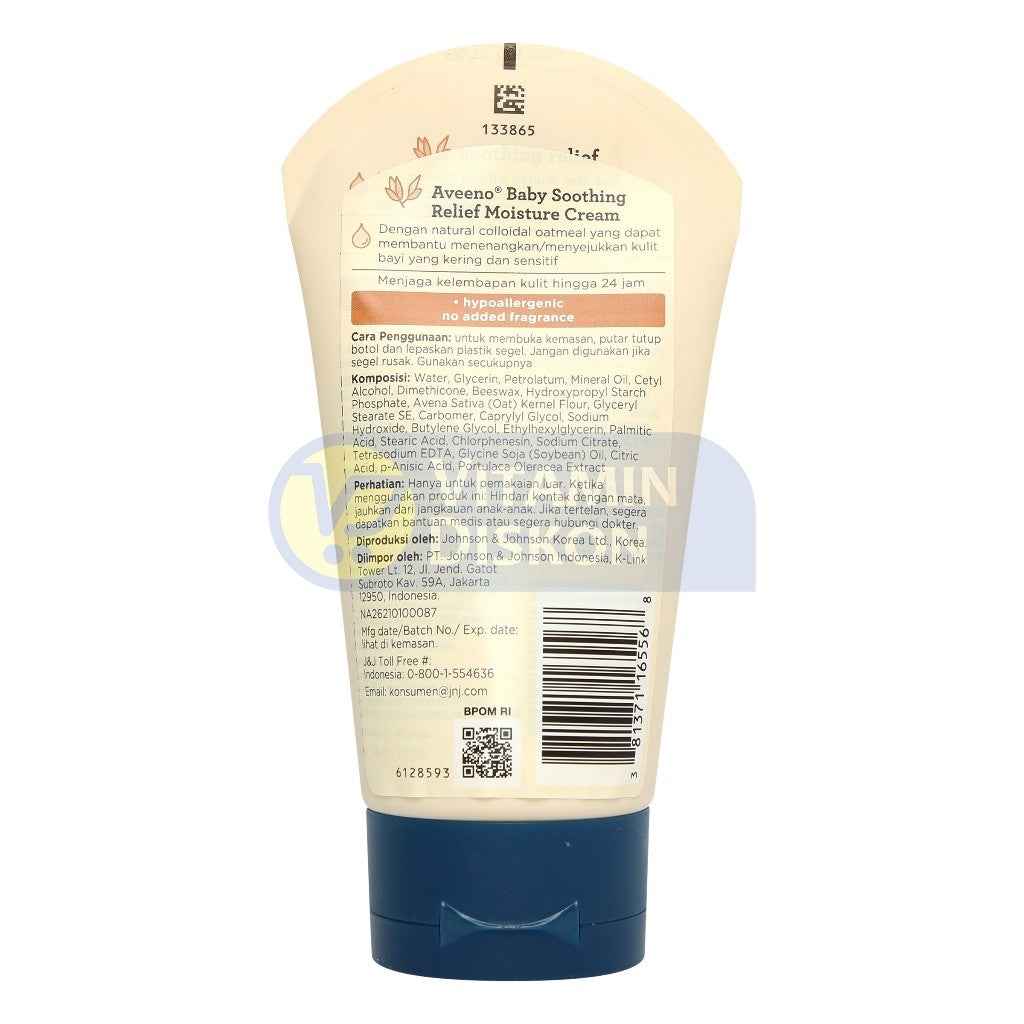 AVEENO BABY SOOTHING RELIEF MOISTURIZING CREAM 140 GR