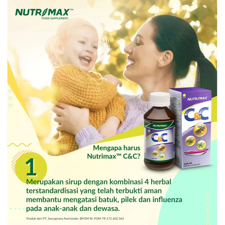 Nutrimax C and C Syrup Demam - Batuk - Pilek - 100 ml