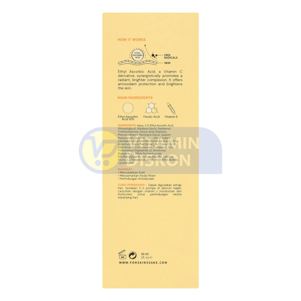FOR SKIN'S SAKE FSS VITAMIN C SERUM 10% WITH FERULIC ACID 30ML