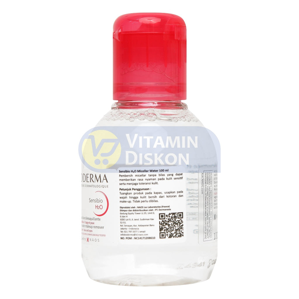BIODERMA SENSIBIO H2O MAKE UP REMOVING MICELLE SOLUTION 100ML