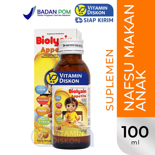 BIOLYSIN APPETITE RASA JERUK 100ML