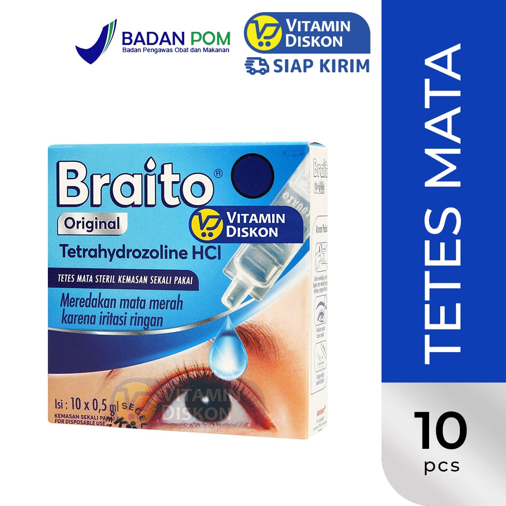 BRAITO ORIGINAL TETRAHYDROLINE HCL - ISI 0,5ML @ 10 PCS
