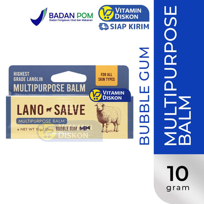 BUTTERED LANOSALVE BUBBLE GUM 10GR