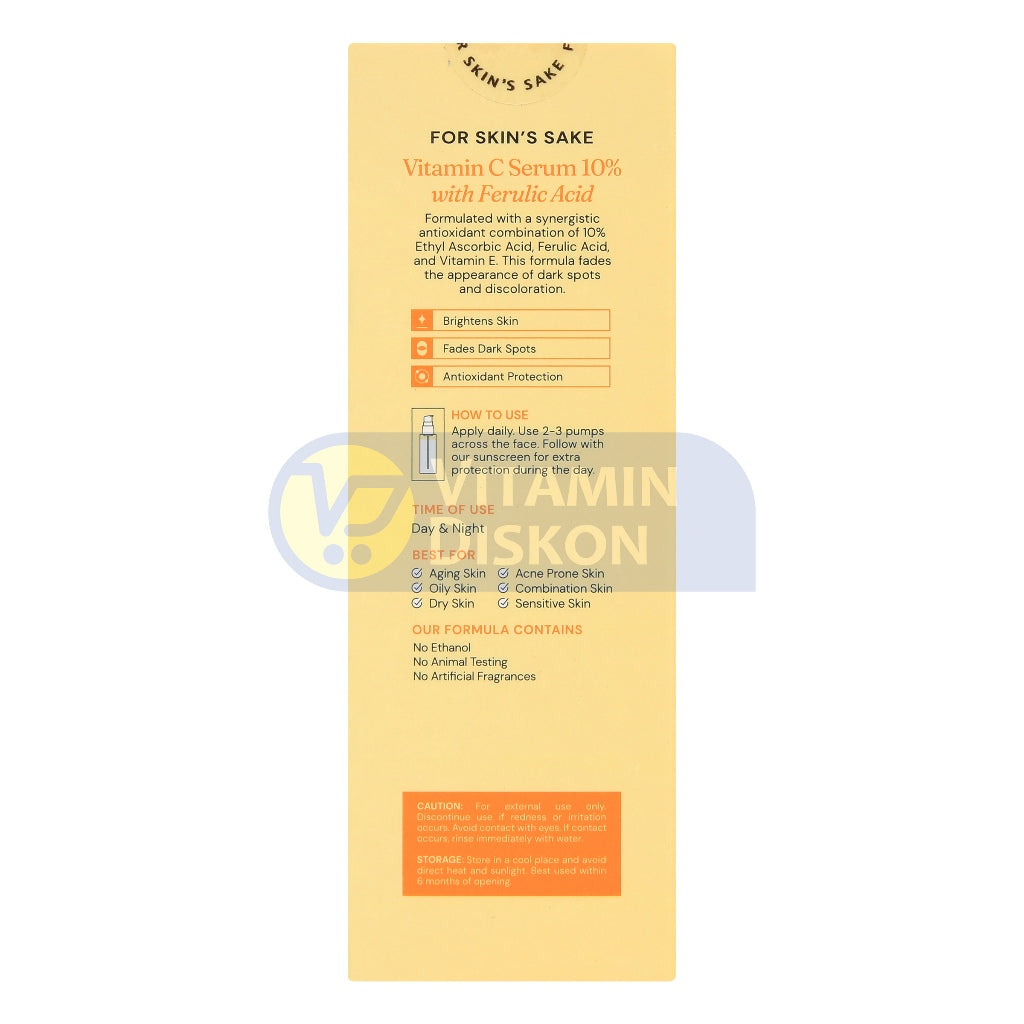 FOR SKIN'S SAKE FSS VITAMIN C SERUM 10% WITH FERULIC ACID 30ML