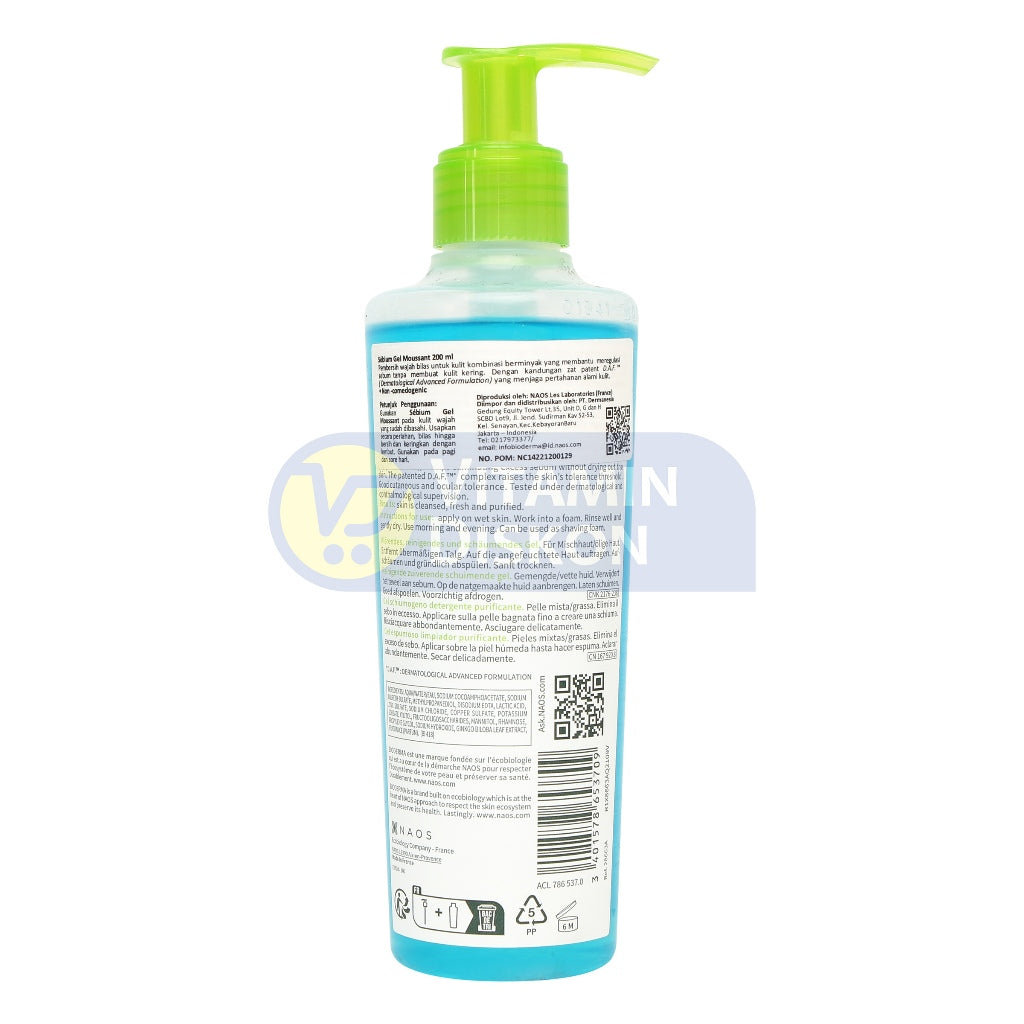 BIODERMA SEBIUM GEL MOUSSANT 200ML