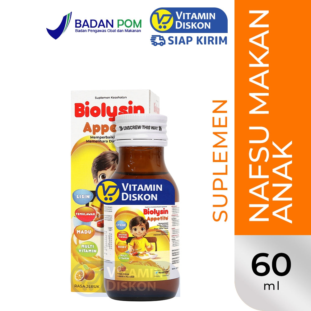 BIOLYSIN APPETITE RASA JERUK 60ML