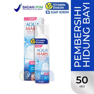 AQUA MARIS BABY NASAL SPRAY 50 ML | Aquamaris Semprot Hidung Bayi (Hidung Tersumbat, Kering, Pilek)