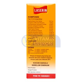 LASERIN MEMBANTU MEREDAKAN BATUK DAN MELEGAKAN TENGGOROKAN 60ML