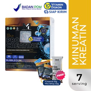 MUSCLE FIRST PRO GOLD CREATINE BUBBLE GUM SACHET 7 SERVING