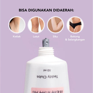 TEDDY CLUBS CHARCOAL UNDERARM MASK AND SCRUBS 50 ML