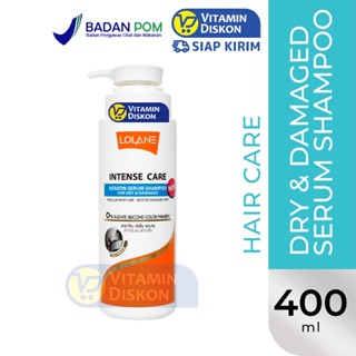 LOLANE INTENSE CARE KERATIN SERUM SHAMPOO FOR DRY AND DAMAGED 400 ML