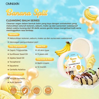 OMNISKIN MINI SIZE CLEANSING BALM BANANA SPLIT 20GR