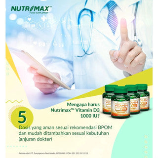 NUTRIMAX VITAMIN VIT D3 1000 IU 60 TABLET