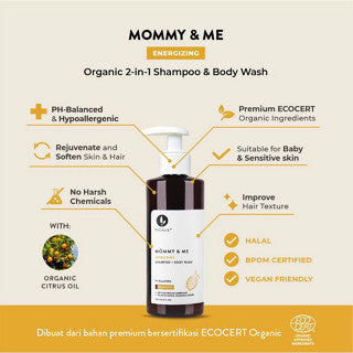 EUCALIE MOMMY AND ME ENERGIZING SHAMPOO AND BODY WASH 190 ML