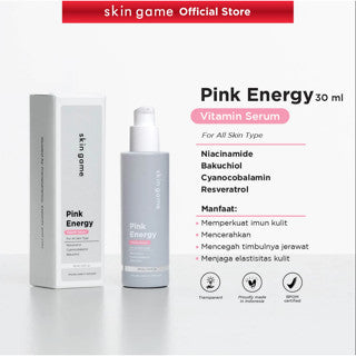 SKIN GAME PINK ENERGY VITAMIN SERUM 30 ML | SERUM MEMPERKUAT IMUN KULIT