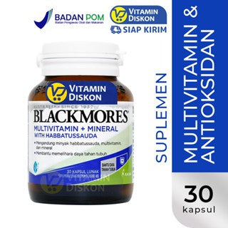 BLACKMORES MULTIVITAMINS PLUS MINERALS WITH HABBATUSSAUDA 30 CAPS
