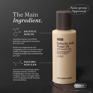 FOR SKIN'S SAKE FSS SALICYLIC ACID TONER 2% WITH SUCCINIC ACID 100 ML