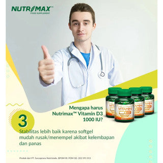 NUTRIMAX VITAMIN VIT D3 1000 IU 60 TABLET
