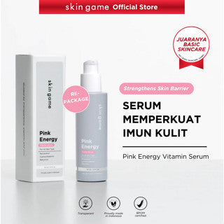 SKIN GAME PINK ENERGY VITAMIN SERUM 30 ML | SERUM MEMPERKUAT IMUN KULIT