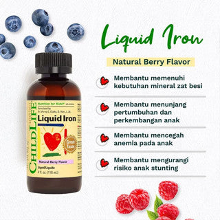 CHILD LIFE LIQUID IRON NATURAL BERRY FLAVOR 118ML