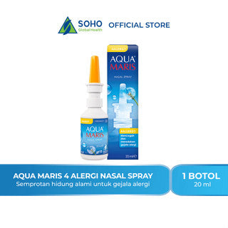 AQUA MARIS NASAL SPRAY FOR ALLERGY 20ML | Aquamaris Semprotan Hidung Alami Untuk Gejala Alergi