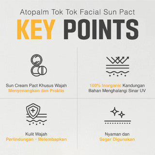 ATOPALM TOK TOK FACIAL SUN PACT SPF43 PA+++ 15GR