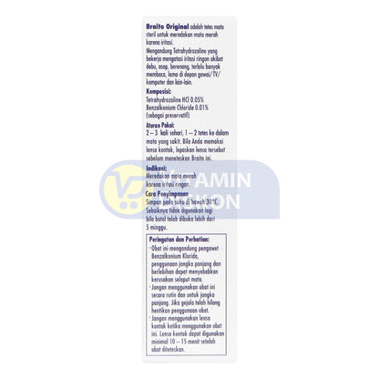 BRAITO ORIGINAL TETRAHYDROLINE HCL - 5ML