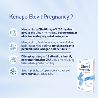 ELEVIT PREGNANCY 30 KAPSUL LUNAK