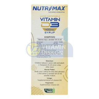 NUTRIMAX VITAMIN D3 400 IU SYRUP 120ML