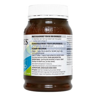 BLACKMORES ODOURLESS FISH OIL 1000 BPOM KALBE - 180 CAPS