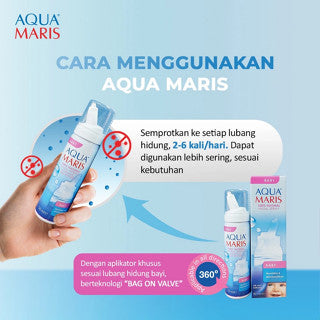 AQUA MARIS BABY NASAL SPRAY 50 ML | Aquamaris Semprot Hidung Bayi (Hidung Tersumbat, Kering, Pilek)