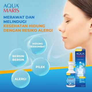 AQUA MARIS NASAL SPRAY FOR ALLERGY 20ML | Aquamaris Semprotan Hidung Alami Untuk Gejala Alergi