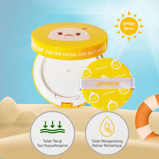 ATOPALM TOK TOK FACIAL SUN PACT SPF43 PA+++ 15GR