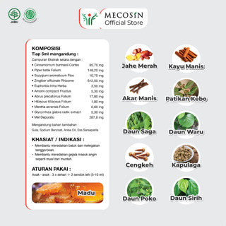 LASERIN MADU MEMBANTU MEREDAKAN BATUK PADA ANAK 60ML