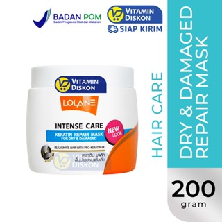 LOLANE INTENSE CARE KERATIN REPAIR MASK FOR DRY AND DAMAGED 200 GR