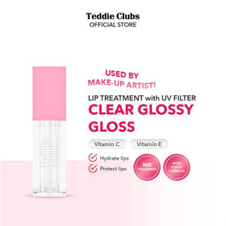TEDDY CLUBS CLEAR LIP GLOSS WITH UV FILTER 3 ML