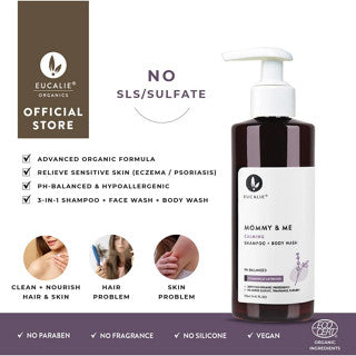 EUCALIE MOMMY AND ME CALMING SHAMPOO AND BODY WASH 100 ML