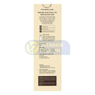 FOR SKIN'S SAKE FSS SALICYLIC ACID TONER 2% WITH SUCCINIC ACID 100 ML